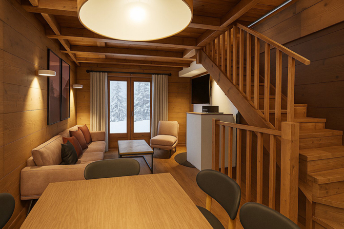 Gerenoveerde appartementen in de Hameau de la Sapinière 