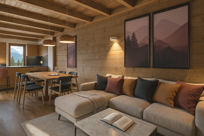 Gerenoveerde appartementen in de Hameau de la Sapinière 